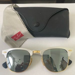 RayBan Clubmaster Metal- Silver Mirror- custom designed